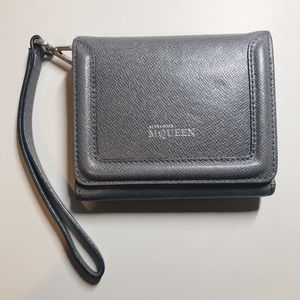 Alexander McQueen trifold wallet wristlet